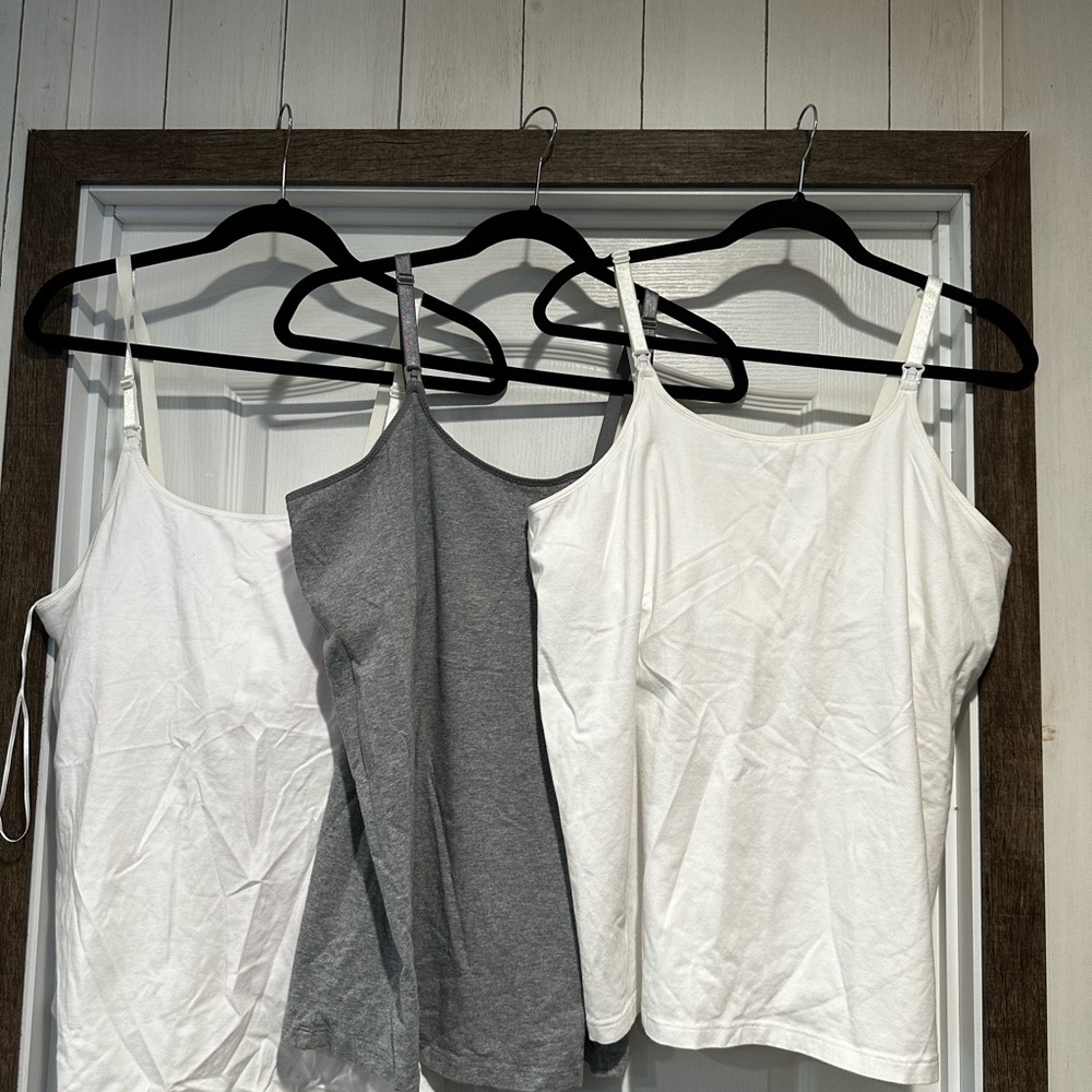 Set of 3 nursing cami’s. Size 1X